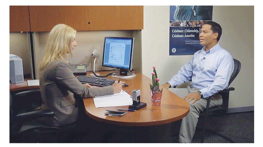 How to Prepare for Asylum Interview Asylum seeker at interview with Asylum office in Virginia. Immigration at I.S. Law Firm. Question and answers for asylum office